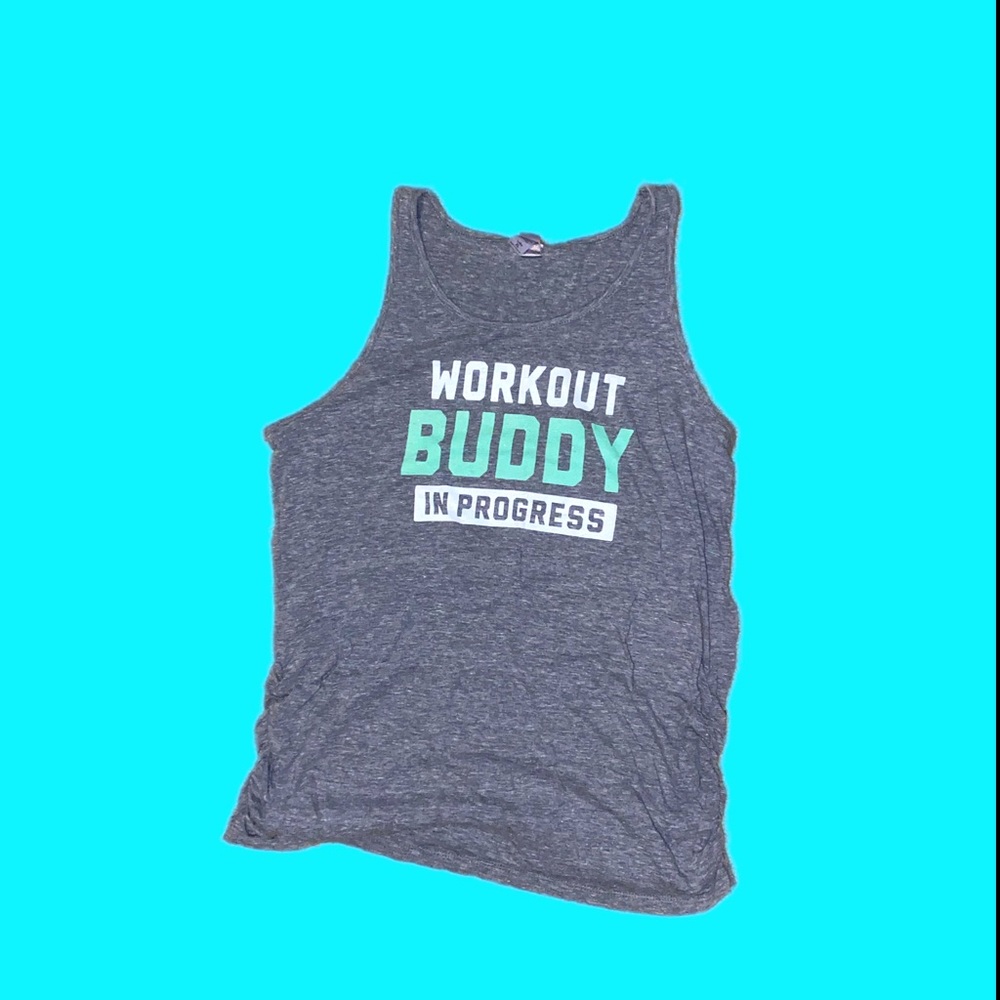 Bloom Maternity size XXL Workout Buddy in Progress tank top.